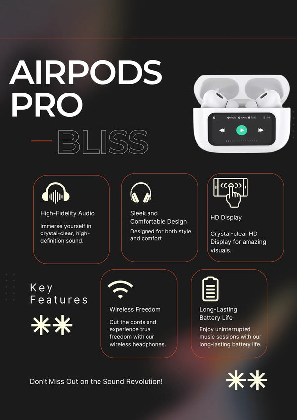 Airpods Pro With Touch Display Screen