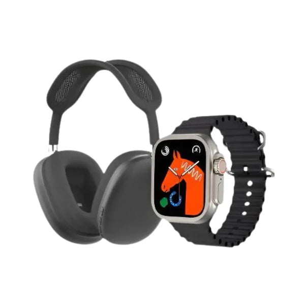 P9 Ultra 2 Smart Watch Combo With Headphone